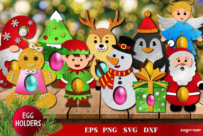 Christmas Egg Holders | Candy Holders Bundle | SVG SVG SvgOcean 