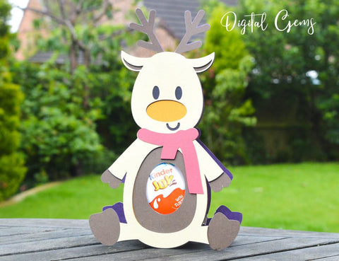 Christmas egg holders, Santa, Reindeer, Snowman, and Bear SVG Digital Gems 