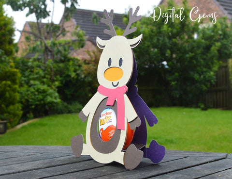 Christmas egg holders, Santa, Reindeer, Snowman, and Bear SVG Digital Gems 