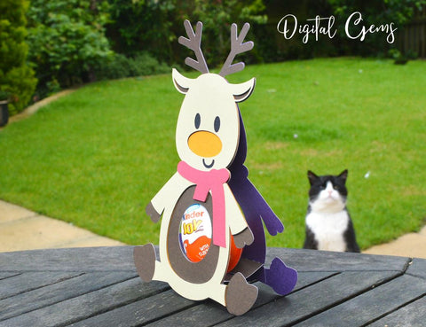 Christmas egg holders, Santa, Reindeer, Snowman, and Bear SVG Digital Gems 