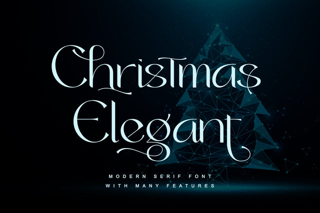 Christmas Elegant Font Letterara 