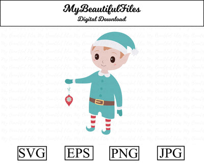 Christmas Elf Boy SVG MyBeautifulFiles 