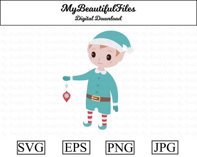 Christmas Elf Boy SVG MyBeautifulFiles 