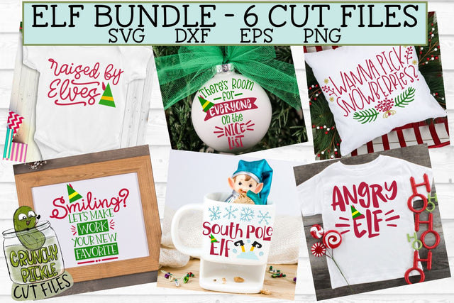 Christmas Elf Mini SVG Bundle SVG Crunchy Pickle