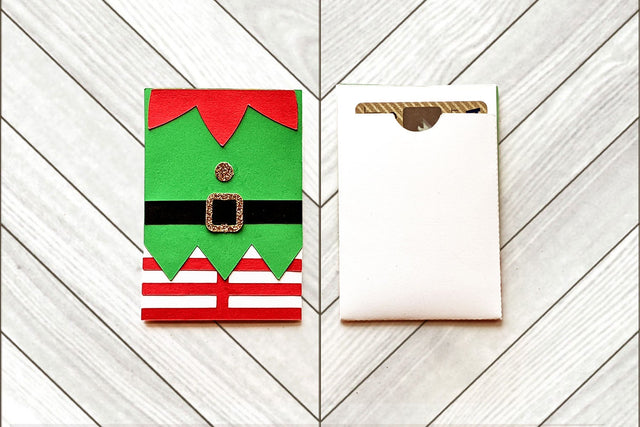 Christmas Elf Outfit Gift Card Holder SVG SVG Risa Rocks It 