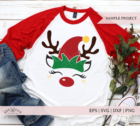 Christmas Elf Reindeer SVG Cut Files SVG SVG Cut Studio 