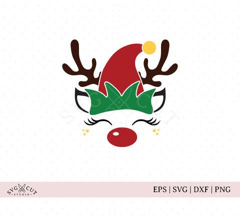 Christmas Elf Reindeer SVG Cut Files SVG SVG Cut Studio 
