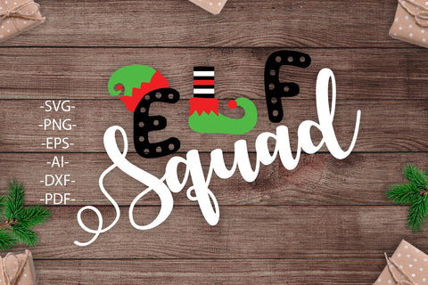 Christmas Elf Svg | Elf squad Svg | Christmas Svg | Christmas Clipat | Holiday designs Svg | Svg, Png, Eps, Pdf. Dxf files | SVG 1uniqueminute 