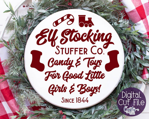 Christmas Elf Svg - Stocking Stuffers - Christmas Svg SVG Crafty Mama Studios 