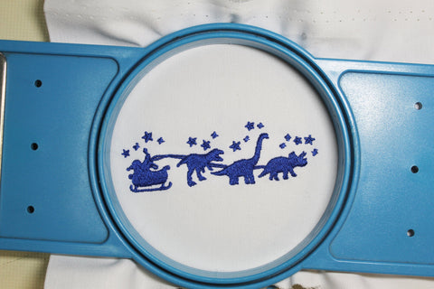 Christmas Embroidery Design, Dinosaur sleigh for boys file Embroidery/Applique DESIGNS Maggie Do Design 