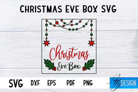 Christmas Eve Box SVG | Xmas SVG | Christmas SVG Design SVG Fly Design 