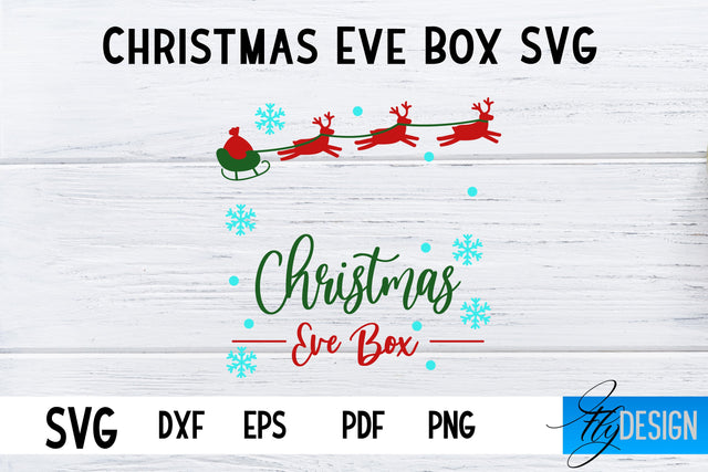 Christmas Eve Box SVG | Xmas SVG | Christmas SVG Design SVG Fly Design 