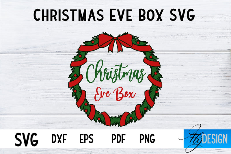 Christmas Eve Box SVG | Xmas SVG | Christmas SVG Design SVG Fly Design 