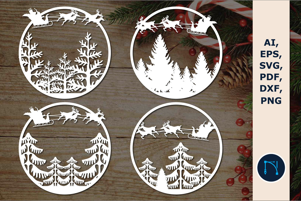 Christmas eve Ornaments SVG bundle - So Fontsy