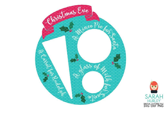 Christmas Eve Plate SVG Sarah Hurley 