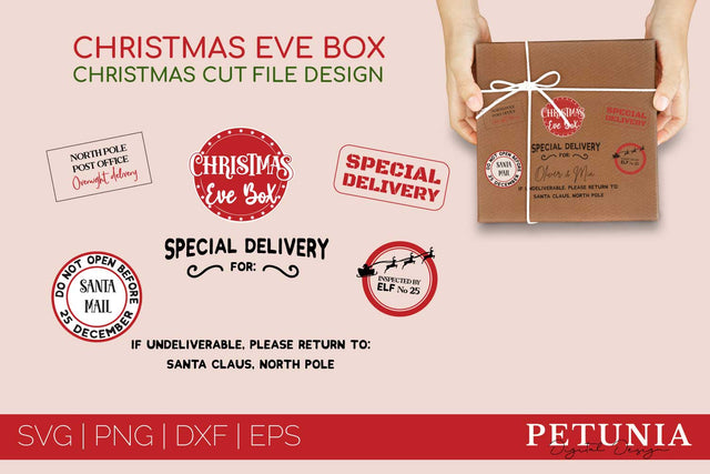 Christmas Eve Special Delivery SVG | Christmas SVG SVG Petunia Digital Design 