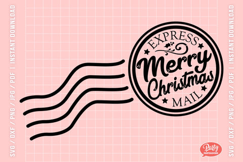 CHRISTMAS EXPRESS MAIL HOLLY SVG | Christmas Svg SVG Partypantaloons 