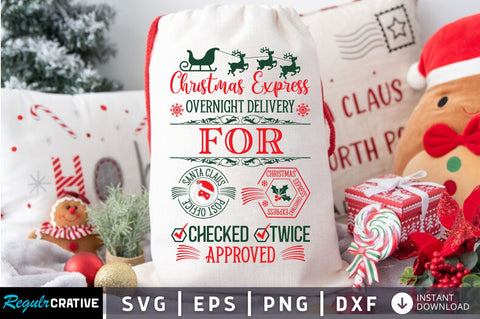 Christmas express overnight delivery SVG Design SVG Regulrcrative 