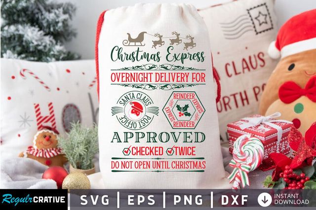 Christmas express overnight delivery SVG Design SVG Regulrcrative 