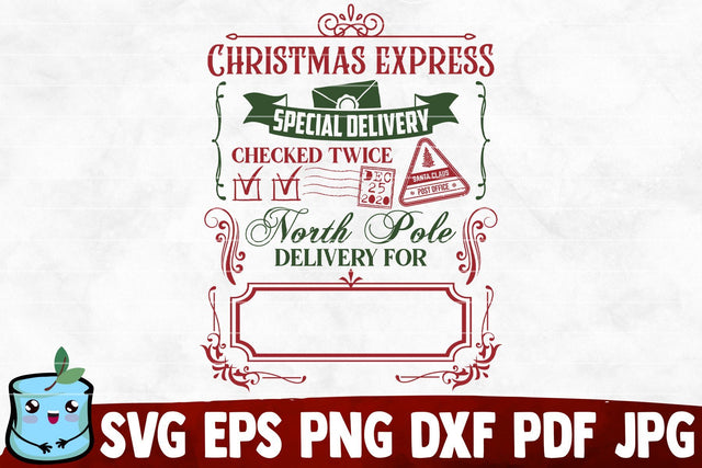 Christmas Express Special Delivery SVG Cut File SVG MintyMarshmallows 