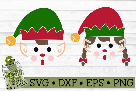 Christmas Faces - Elf SVG File SVG Crunchy Pickle 