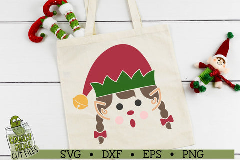 Christmas Faces - Elf SVG File SVG Crunchy Pickle 