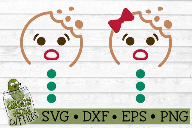 Christmas Faces - Gingerbread SVG File SVG Crunchy Pickle 
