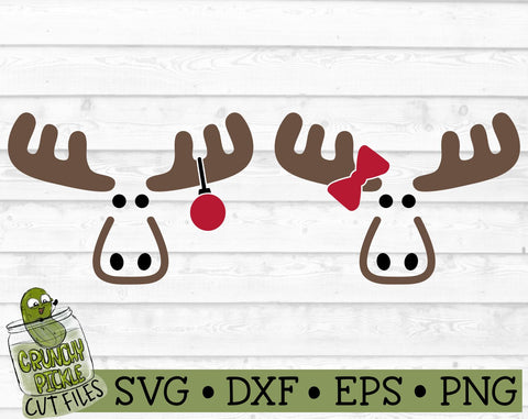 Christmas Faces - Moose SVG File SVG Crunchy Pickle 