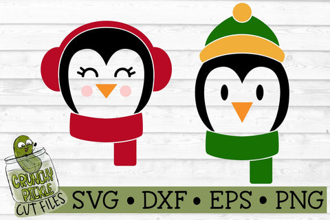Christmas Faces - Penguin SVG File SVG Crunchy Pickle 