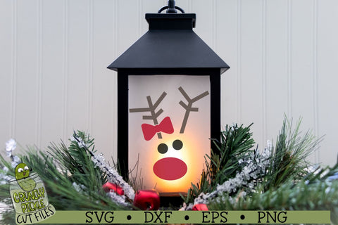 Christmas Faces - Reindeer SVG File SVG Crunchy Pickle 