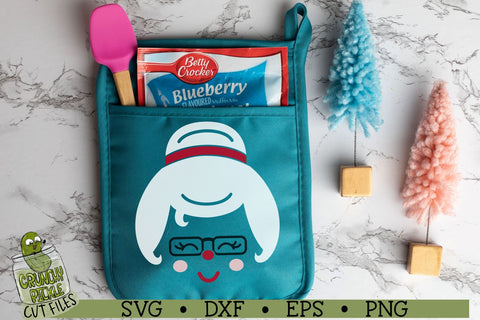 Christmas Faces - Santa and Mrs. Claus SVG File SVG Crunchy Pickle 