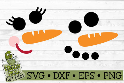 Christmas Faces - Snowman SVG File SVG Crunchy Pickle 