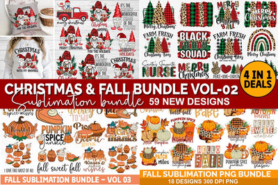 Christmas & Fall Sublimation Bundle SVG fokiira 