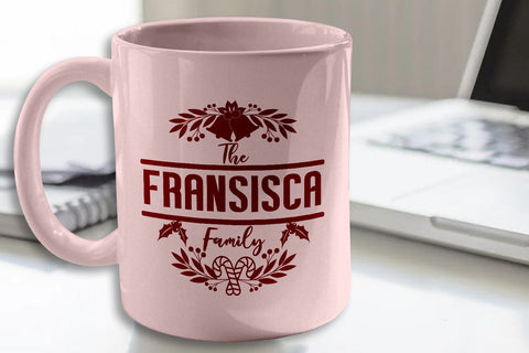 Christmas Family monogram 3 SVG zafrans studio 