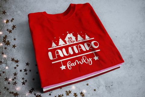 Christmas Family monogram SVG zafrans studio 