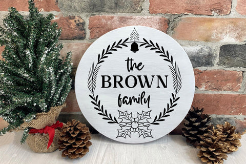 Christmas Family Wreath SVG Cut File SVG CraftLabSVG 