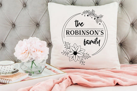 Christmas Family Wreath SVG Cut File SVG CraftLabSVG 