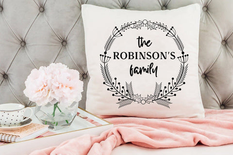 Christmas Family Wreath SVG Cut File SVG CraftLabSVG 