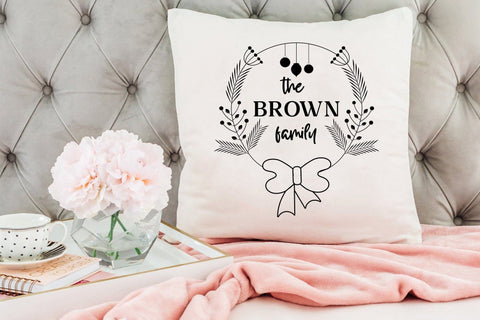 Christmas Family Wreath SVG Design SVG CraftLabSVG 