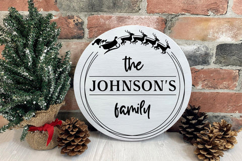 Christmas Family Wreath SVG Design SVG CraftLabSVG 