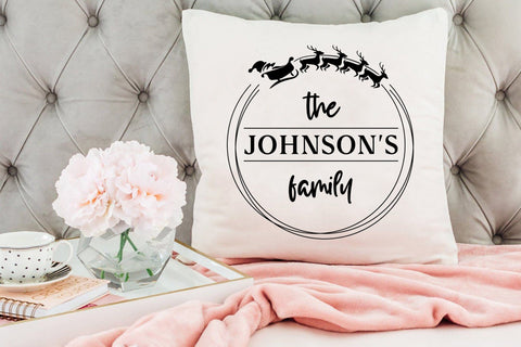 Christmas Family Wreath SVG Design SVG CraftLabSVG 