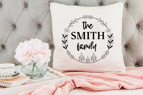 Christmas Family Wreath SVG Design SVG CraftLabSVG 