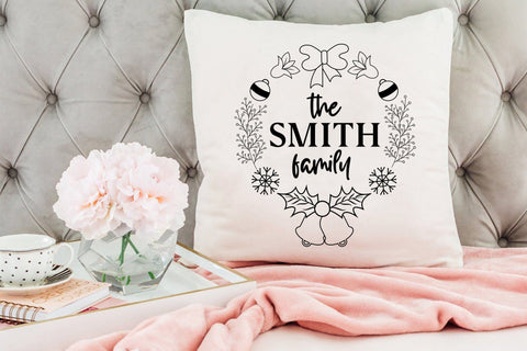 Christmas Family Wreath SVG Design SVG CraftLabSVG 