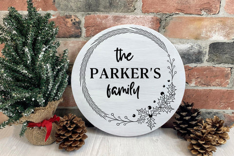 Christmas Family Wreath SVG SVG CraftLabSVG 