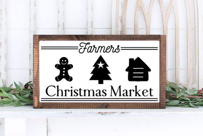 Christmas Farmers Market svg, Home decor, Digital File, Christmas Farmhouse svg, Christmas Cut File, Cricut Cut File, Kitchen Decor, Clipart SVG Farmstone Studio Designs 