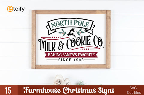 Christmas Farmhouse Making Sign Bundle SVG etcify 