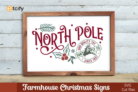 Christmas Farmhouse Making Sign Bundle SVG etcify 