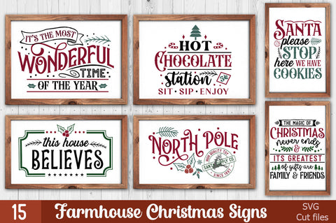 Christmas Farmhouse Making Sign Bundle SVG etcify 