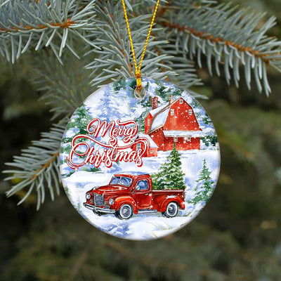 Christmas Farmhouse Ornament Png, Round Christmas Ornament, PNG Instant Download, Xmas Ornament Sublimation Designs Downloads Sublimation CaldwellArt 