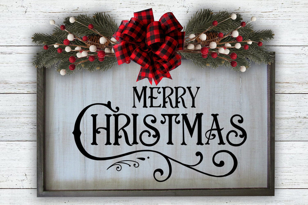 Christmas Farmhouse Sign SVG Bundle I Farmhouse Sign SVG - So Fontsy
